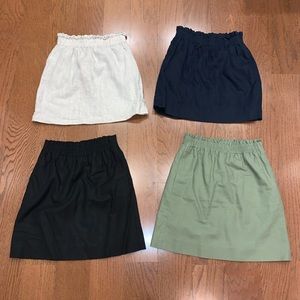 SOLD!  JCrew Linen Skirts - Set of Four